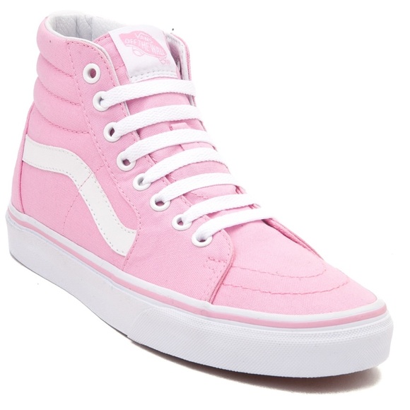 vans sk8 hi skate shoe prism pink